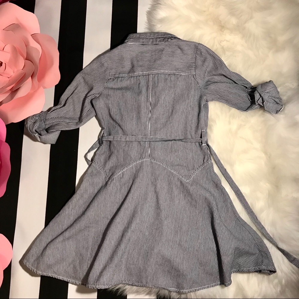 Guess Los Angeles Girls Striped Dress with belt A2 - Picture 5 of 6